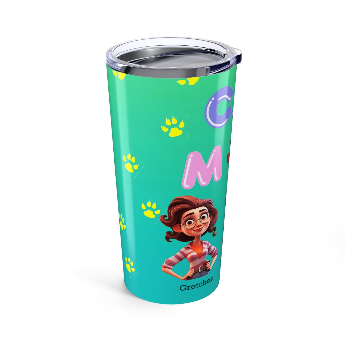 Cat Mom - Personalized - Tumbler 20oz - Mother's Day - Mugs and Tumblers