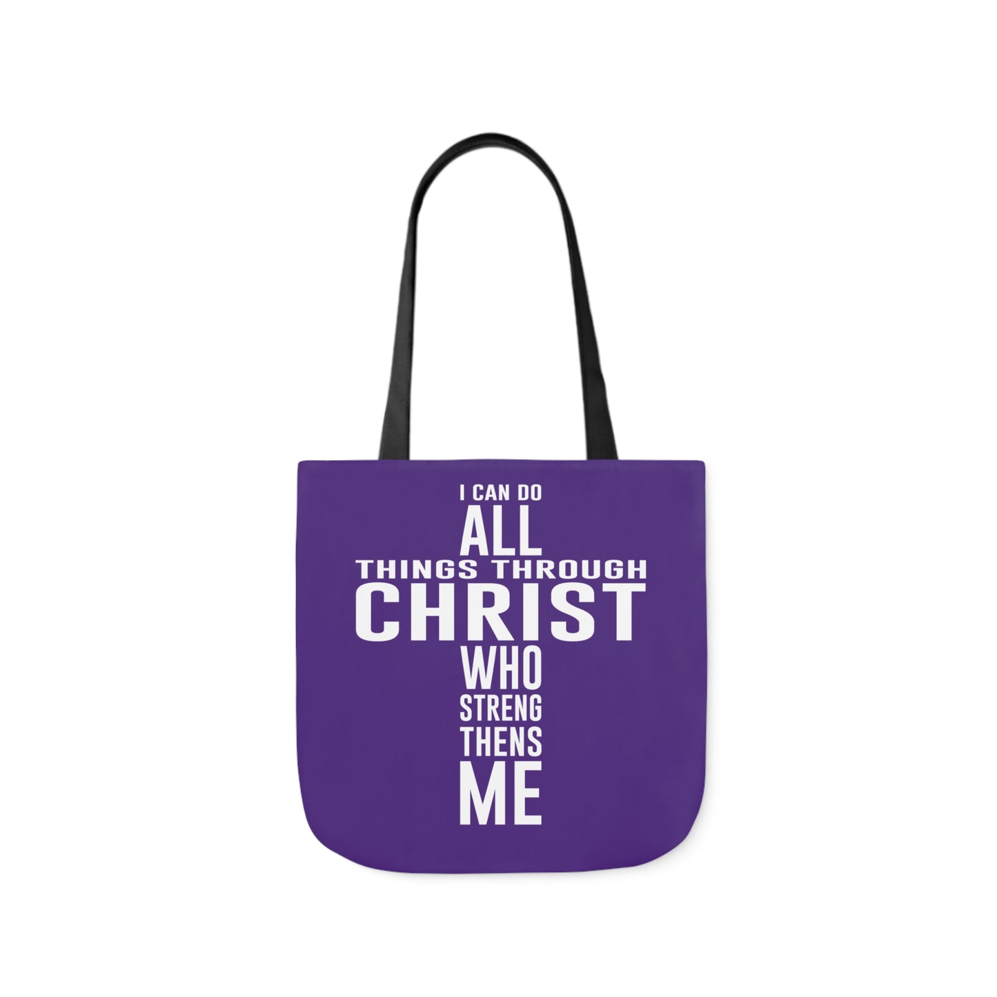 I can do - Canvas Tote Bag, 5-Color Straps - Religious