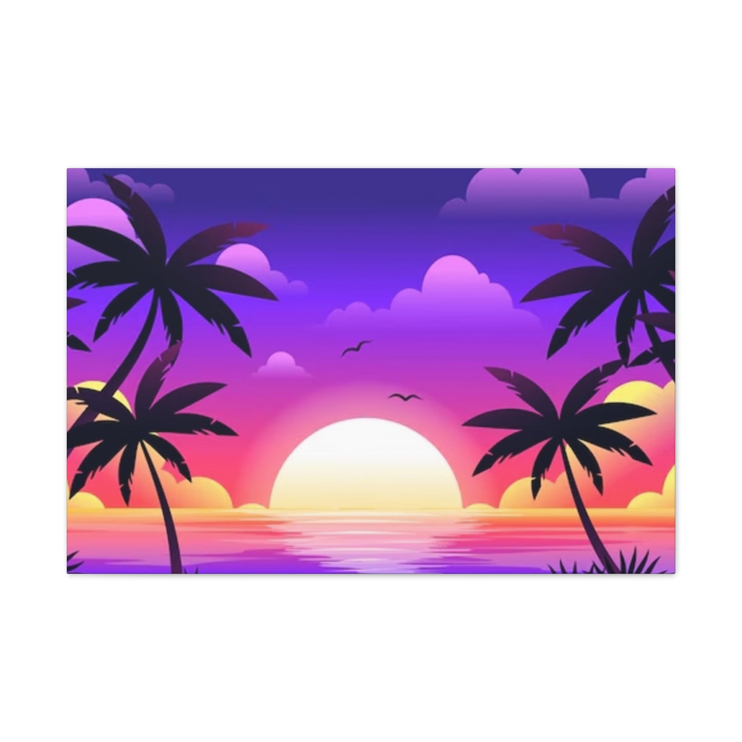 Island Sunset - Canvas Stretched, 0.75"