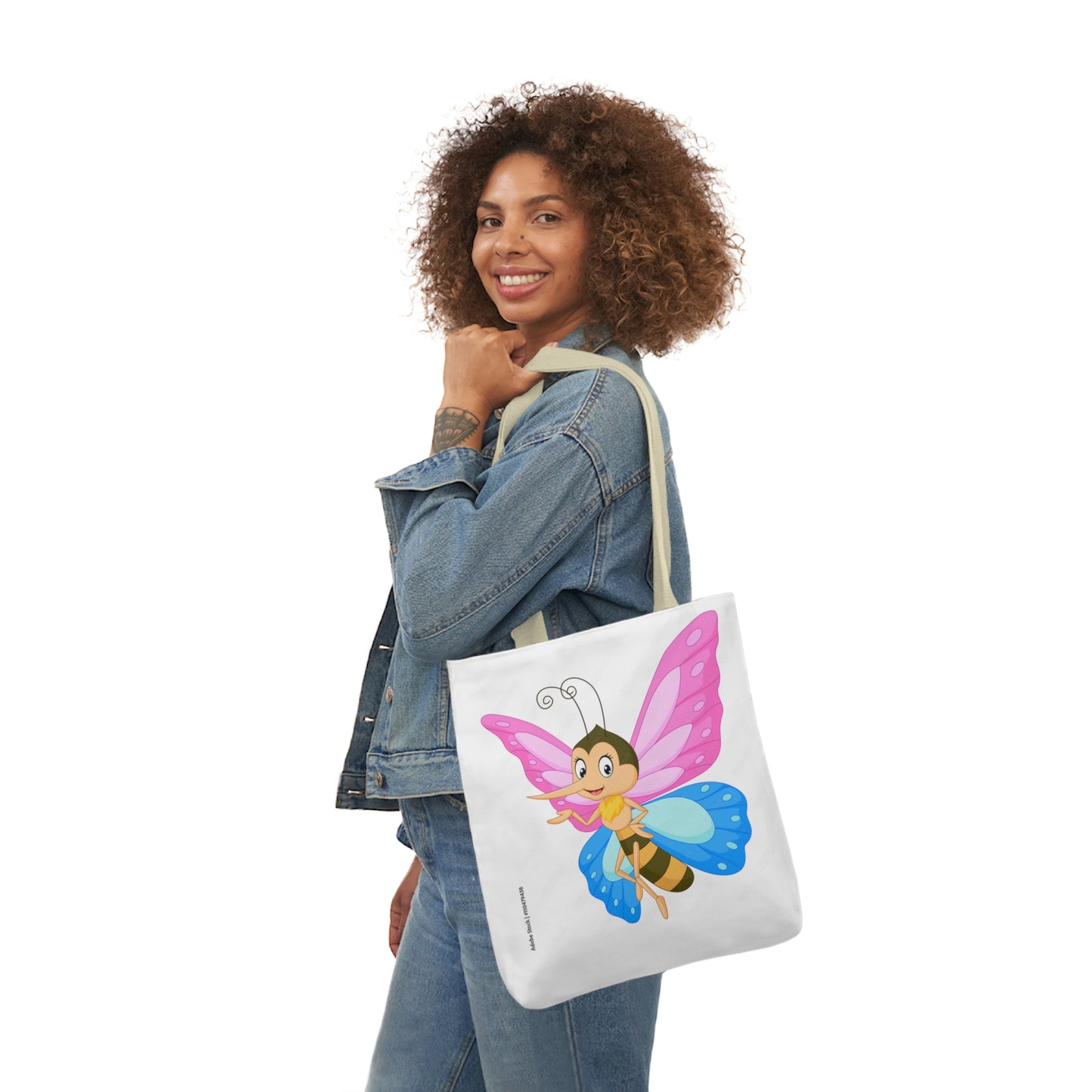 Fairy Bug - Canvas Tote Bag, 5-Color Straps