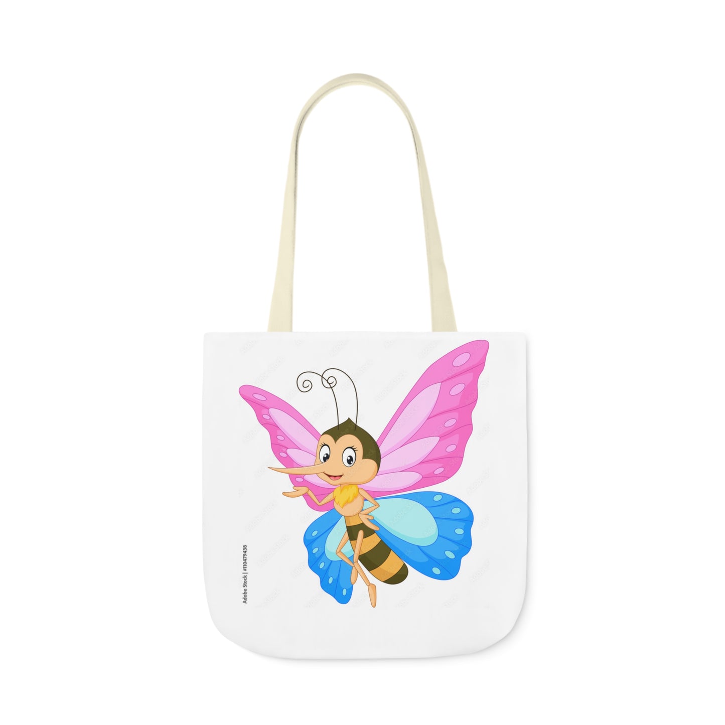 Fairy Bug - Canvas Tote Bag, 5-Color Straps