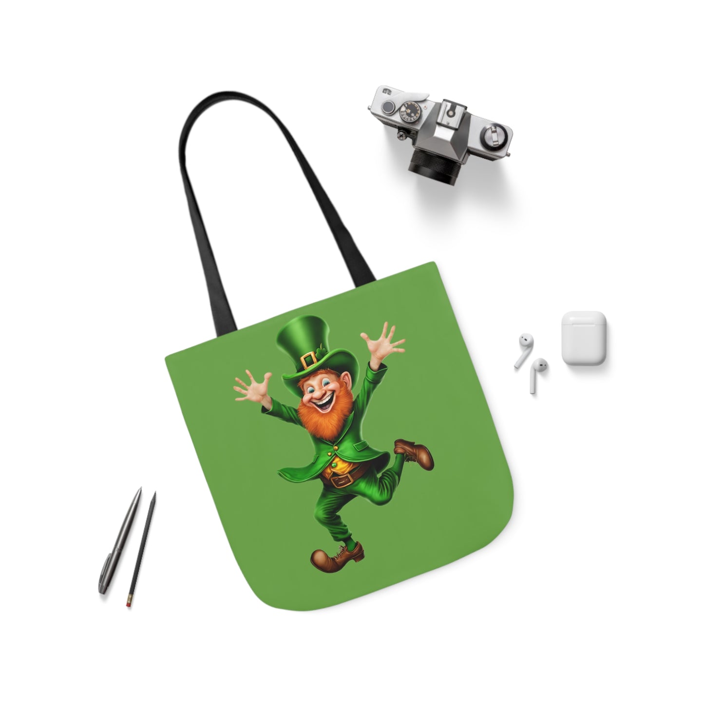 St. Patricks - Canvas Tote Bag, 5-Color Straps