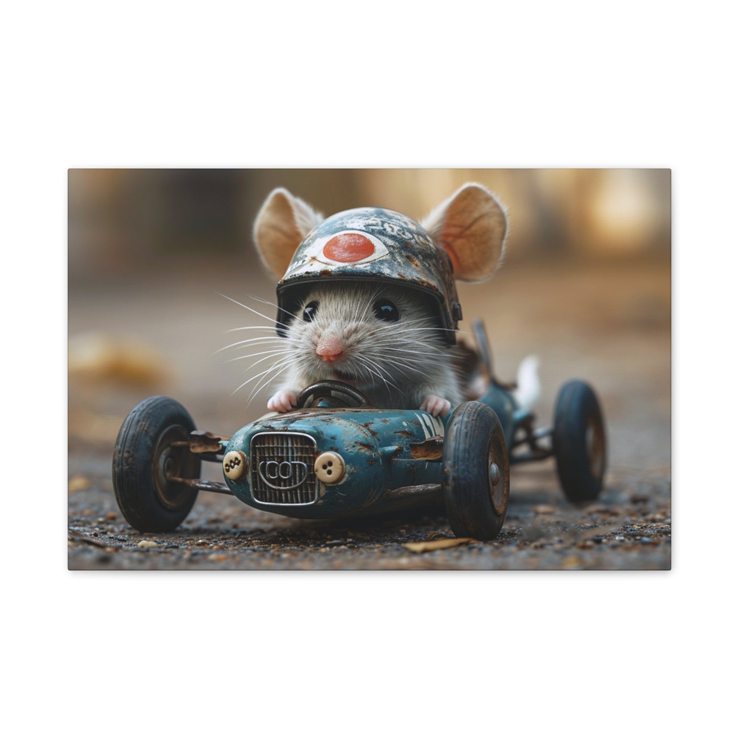 Mouse Racer - Canvas Stretched, 0.75"