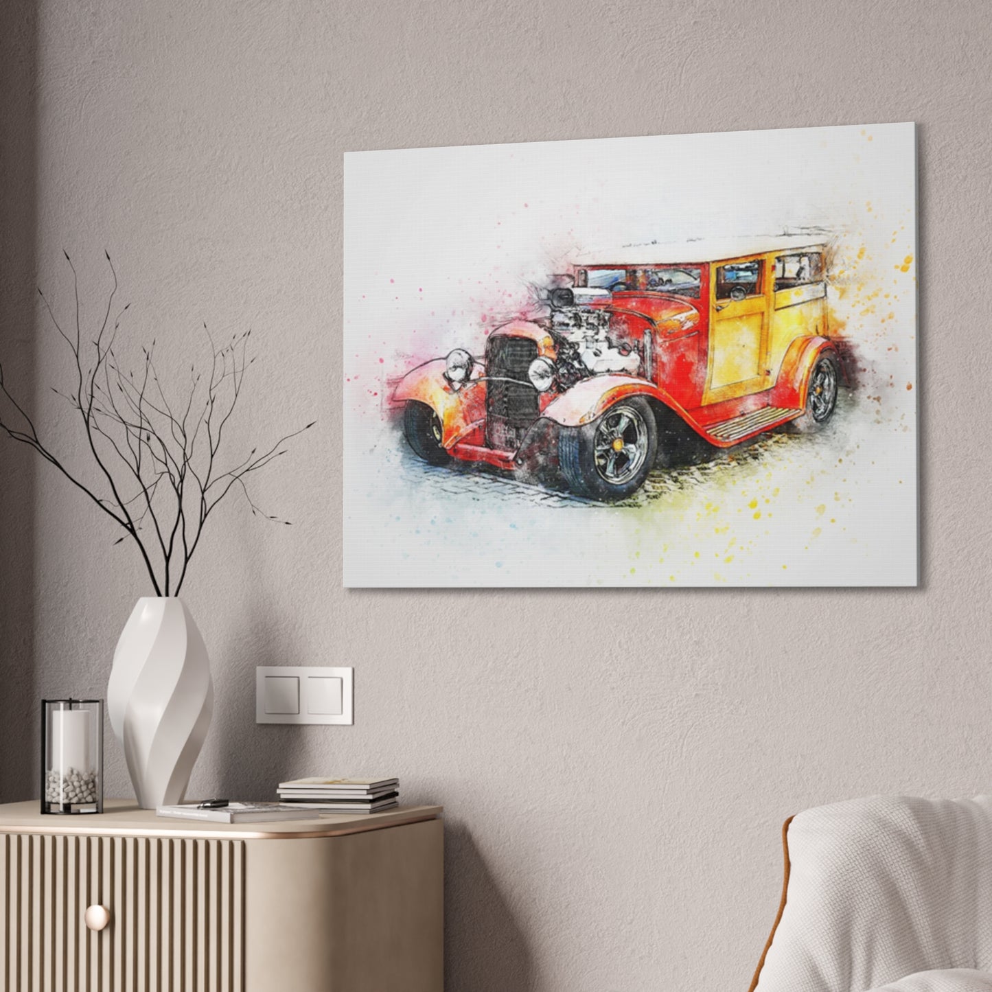 Hot Rod - Canvas Stretched, 0.75" - Father's Day