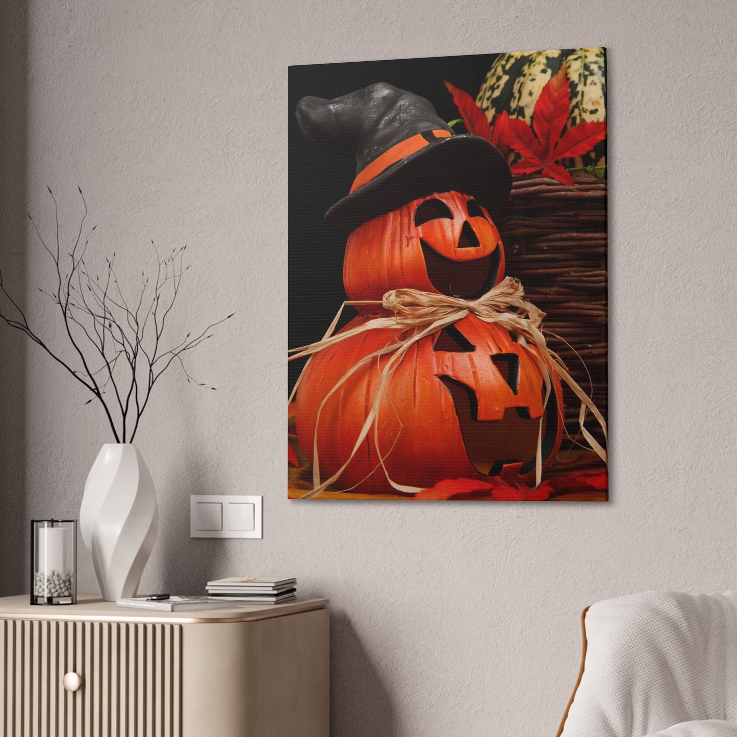 Pumpkins - Canvas Stretched, 0.75" - Halloween