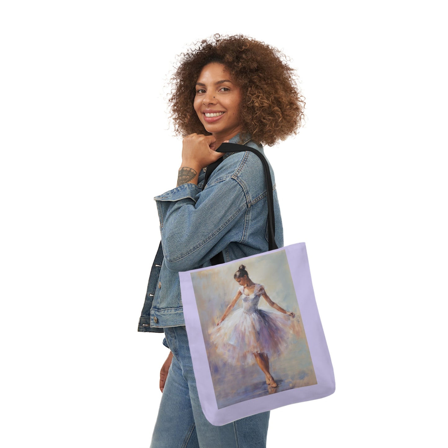 Dancer - Canvas Tote Bag, 5-Color Straps