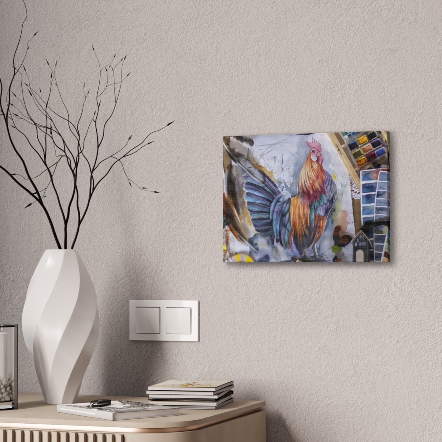 Rooster Art - Canvas Stretched, 0.75"