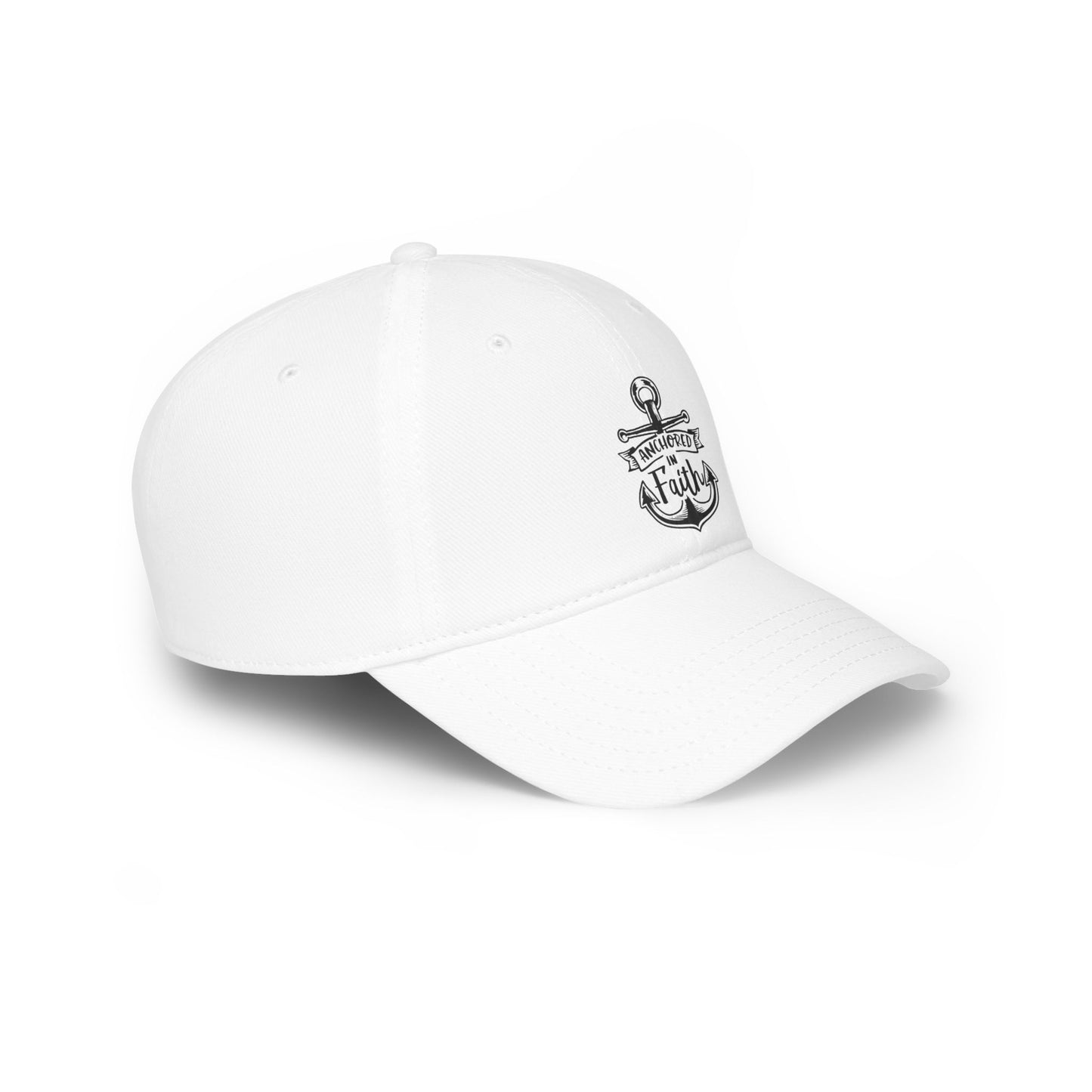 Anchored in Faith - Low Profile Ball Cap - Religion