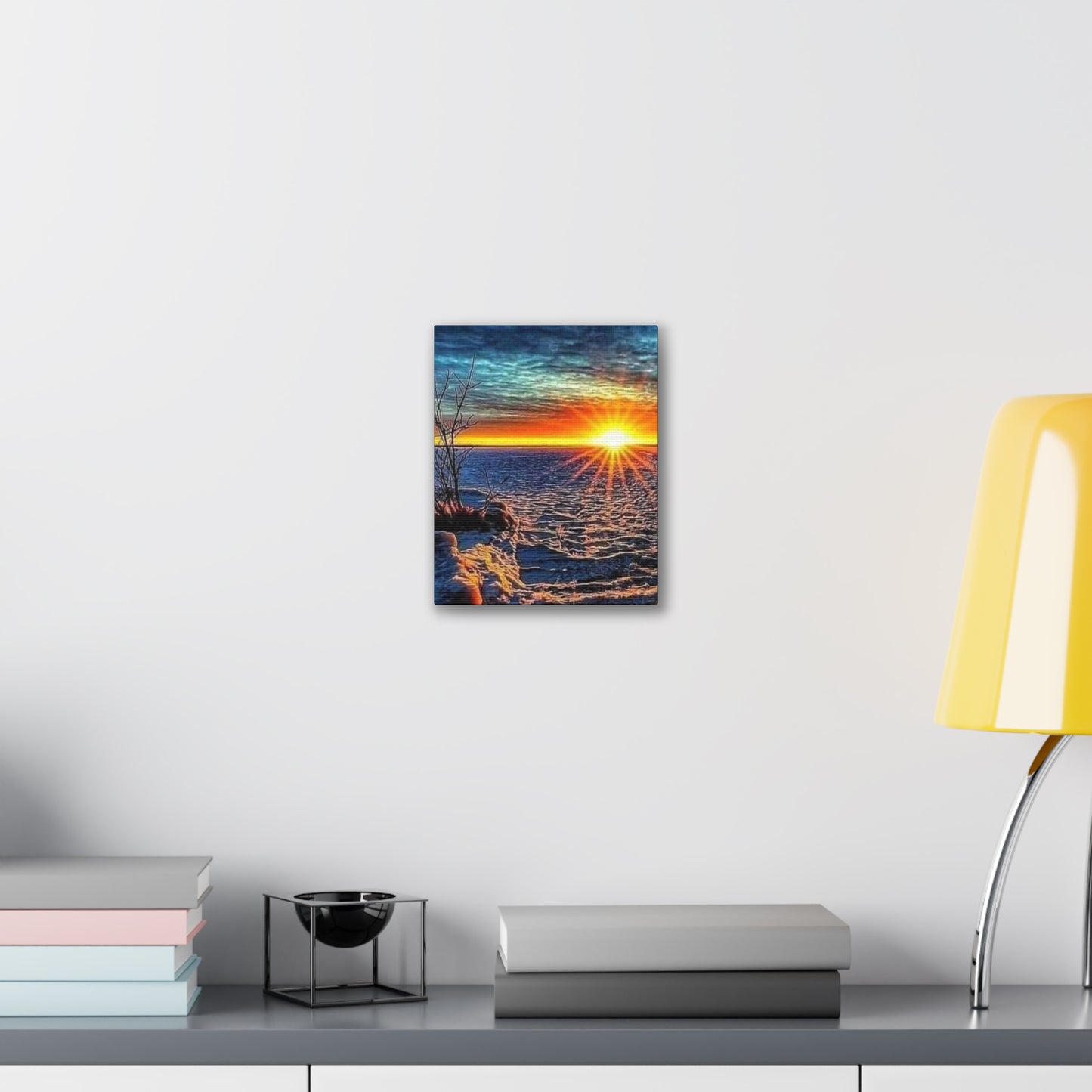 Sunrise on the Ocean - Canvas Stretched, 0.75"