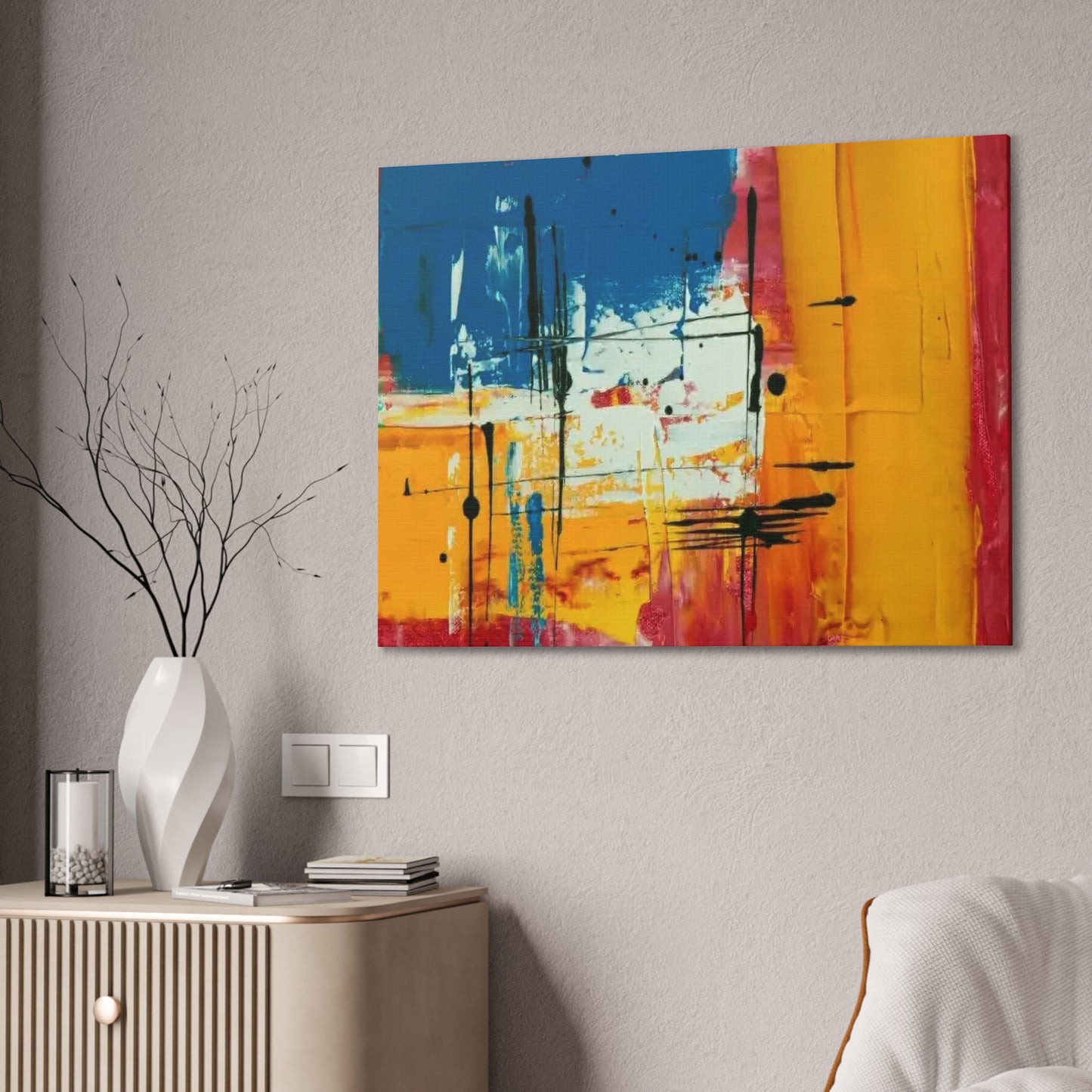 Beautiful Abstract Colors - Canvas Stretched, 0.75"