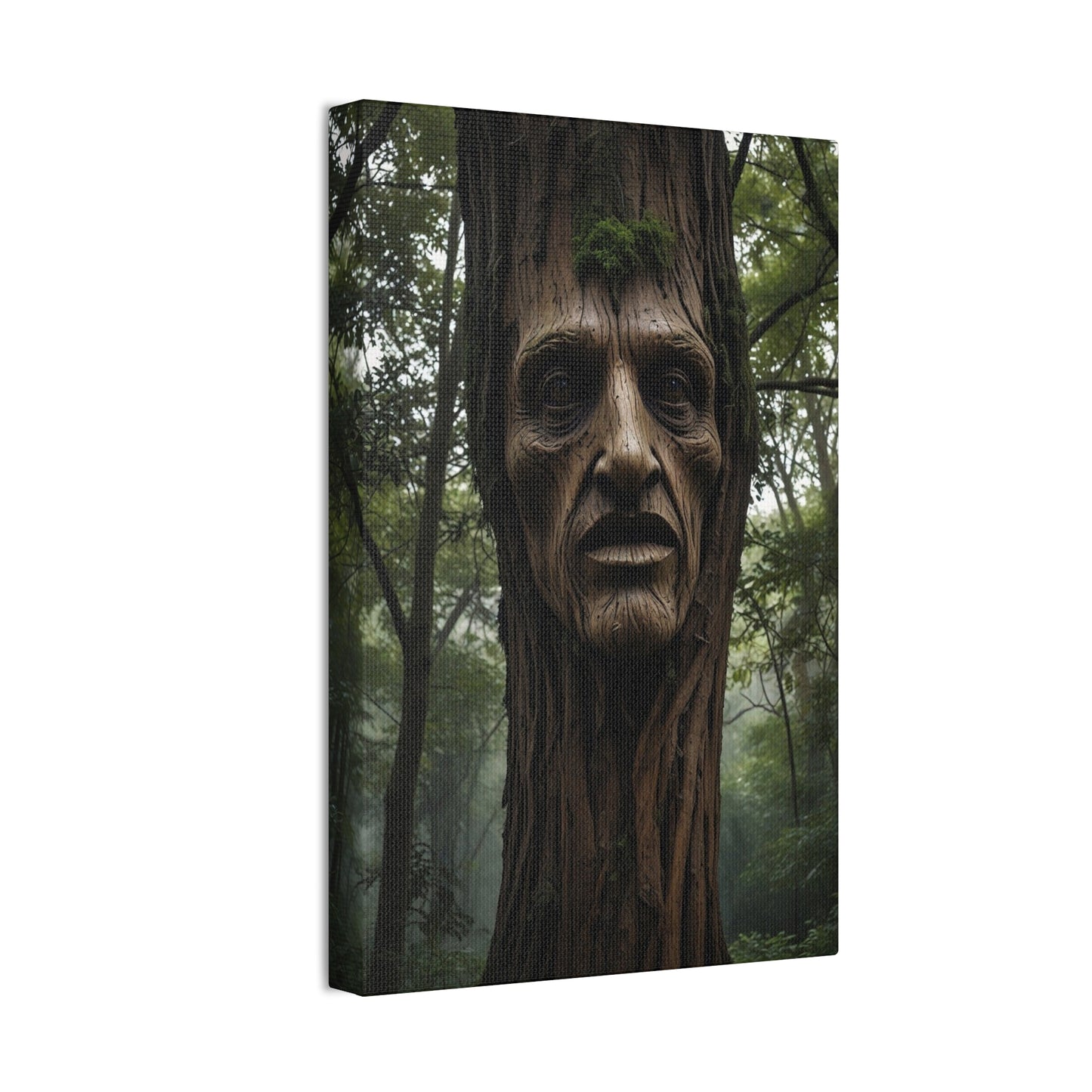 Face in the tree - Canvas Stretched, 0.75"