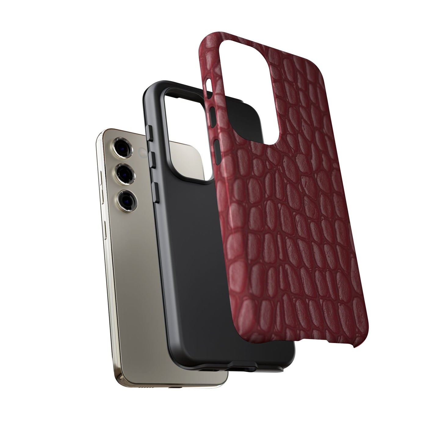 Red Leather - Tough Cases - Whimsical Phone Cases