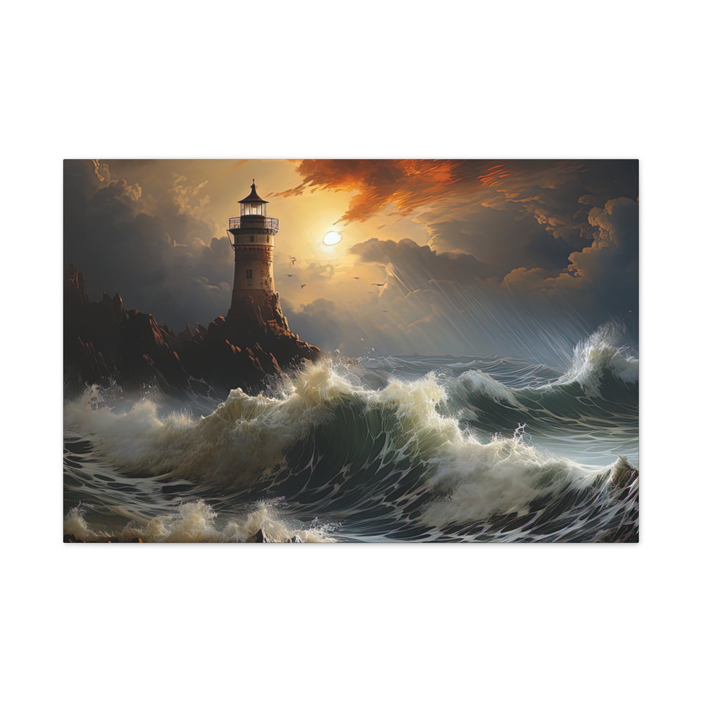 Light House - Canvas Stretched, 0.75"