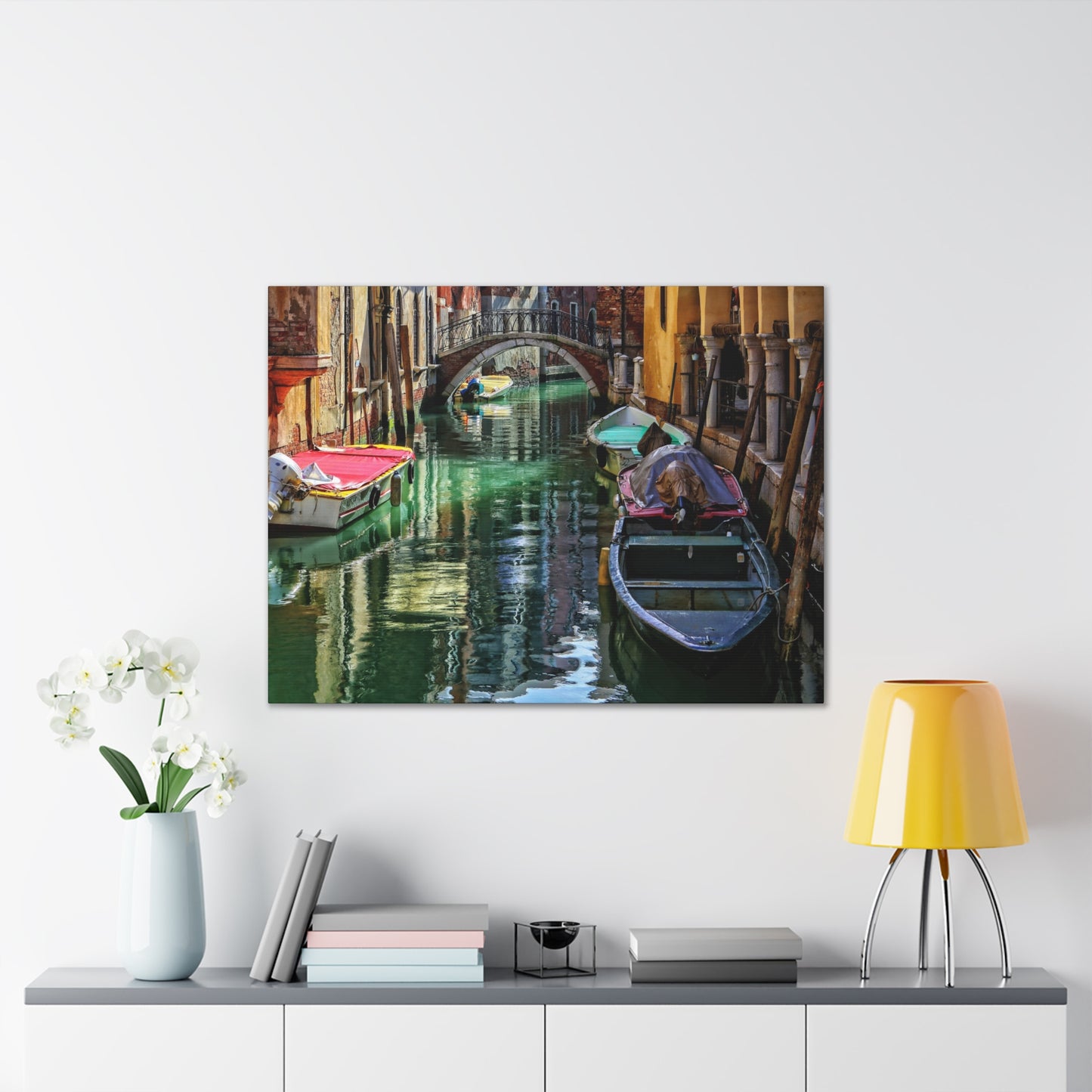 a-Venice Canal 1 - Canvas Stretched, 0.75"