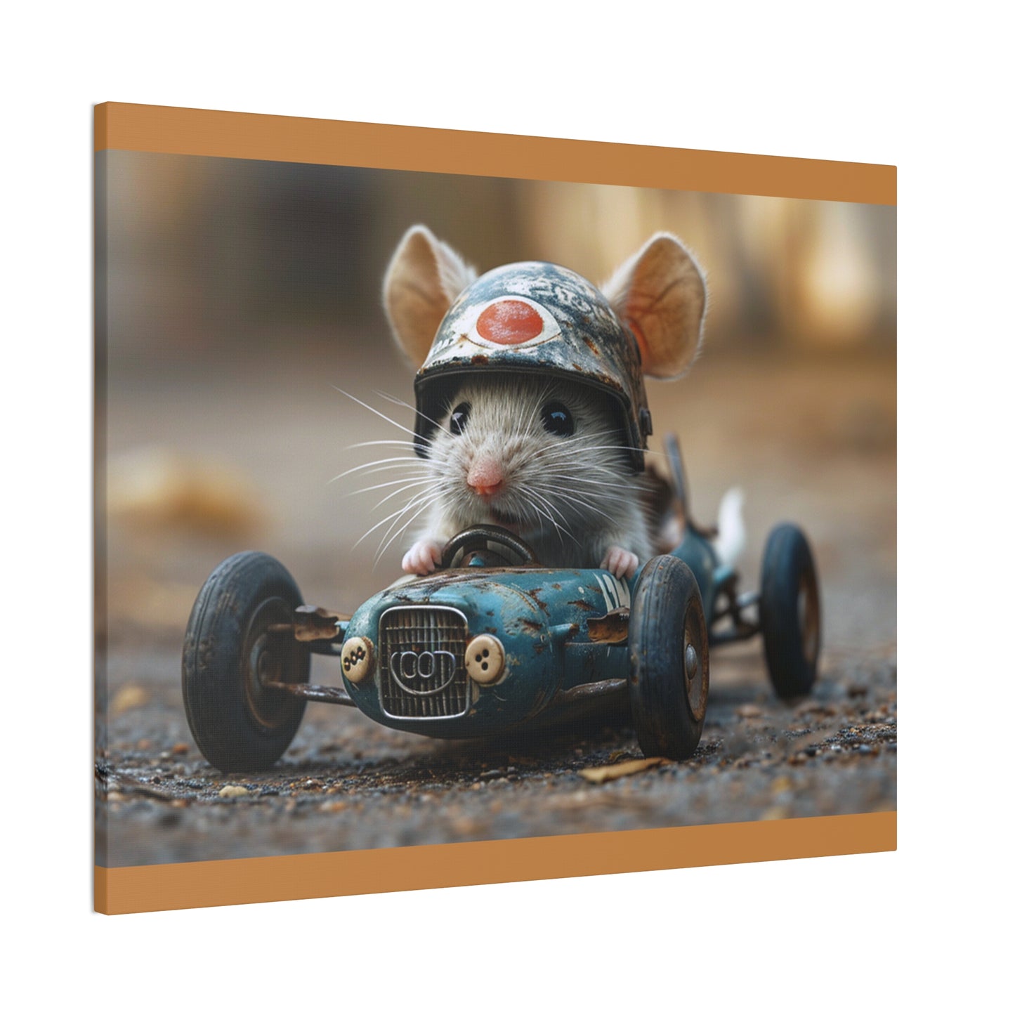 Mouse Racer - Canvas Stretched, 0.75"