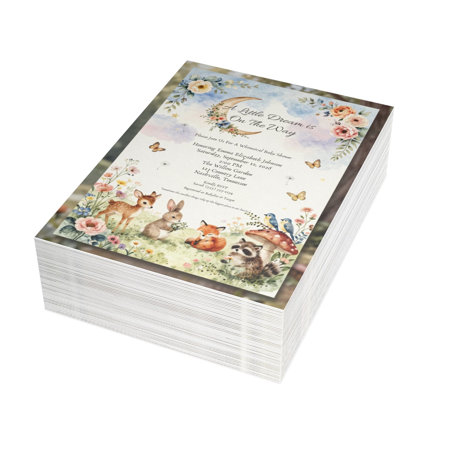 A Little Dream is on the Way - Postcard Bundles (envelopes included)