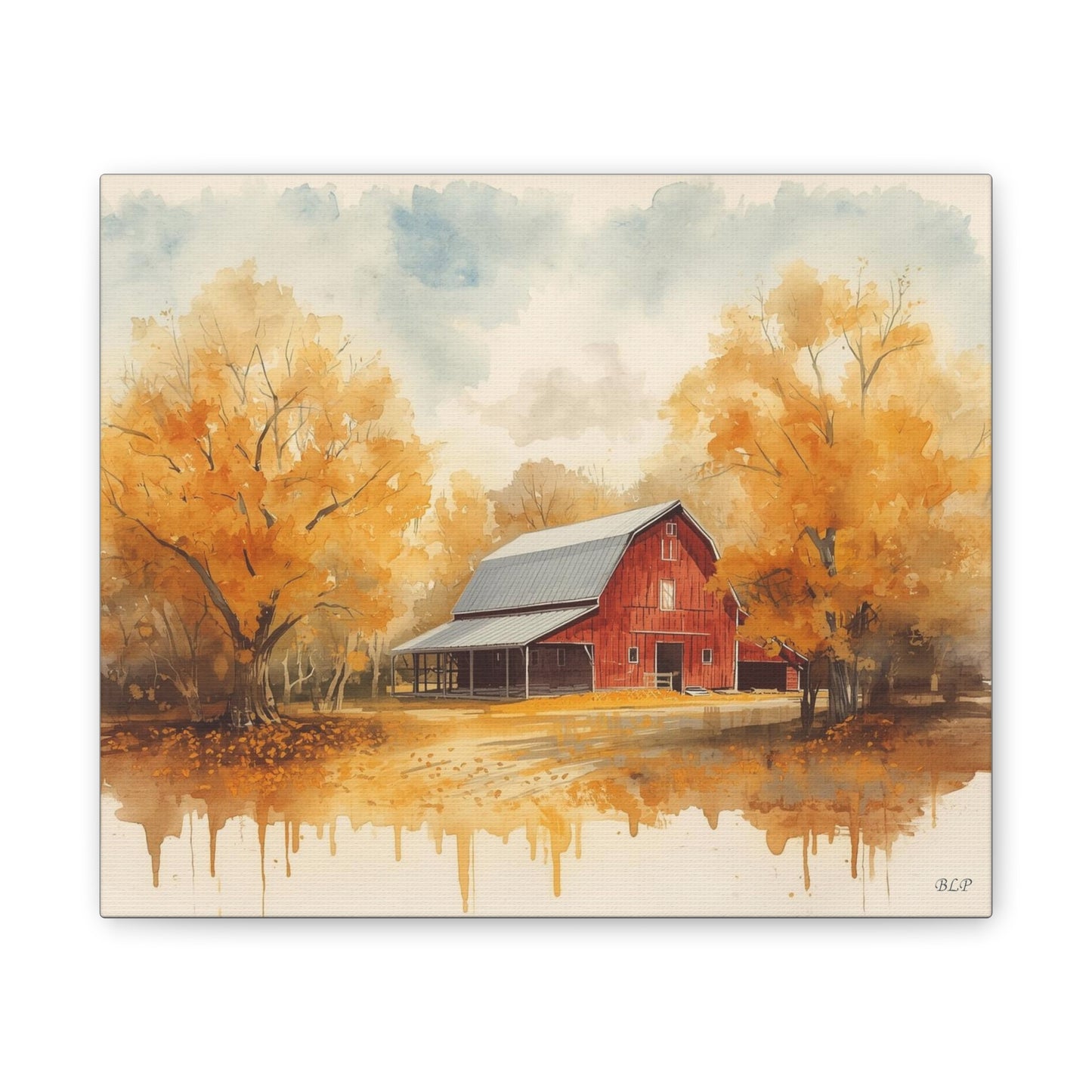Red Barn - Canvas Stretched, 0.75"- 2026 Wall Art