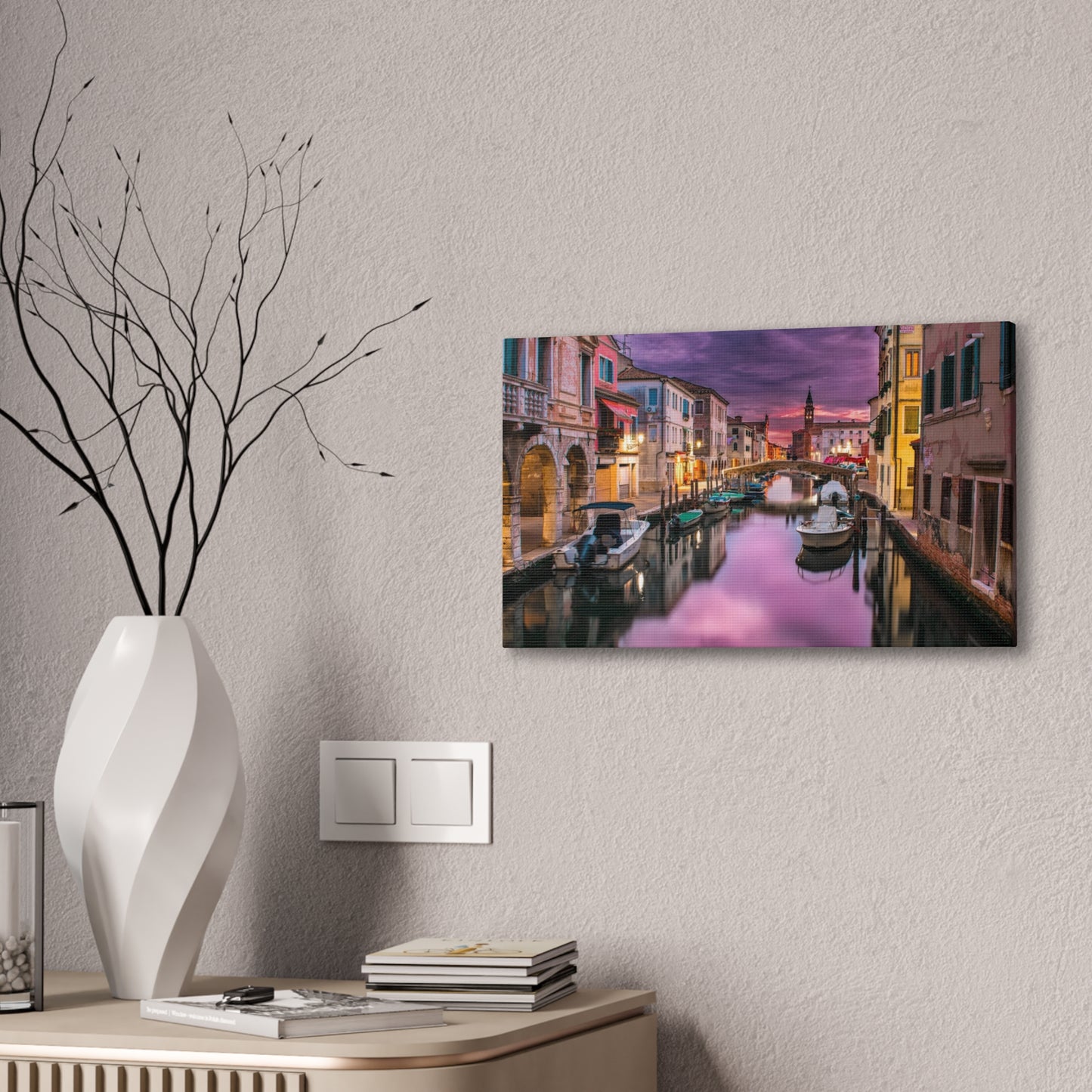 Venice Canal - Canvas Stretched, 0.75"