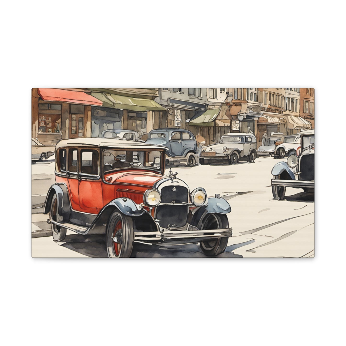 Town Life - Canvas Stretched, 0.75" - Father's Day