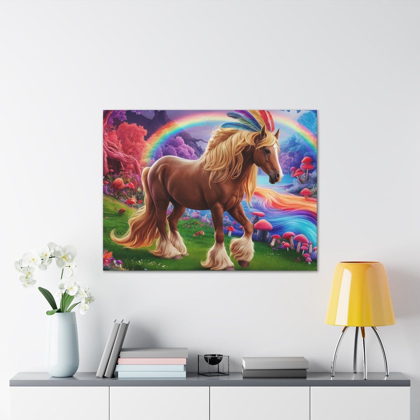 Colorful Horse - Canvas Stretched, 0.75"