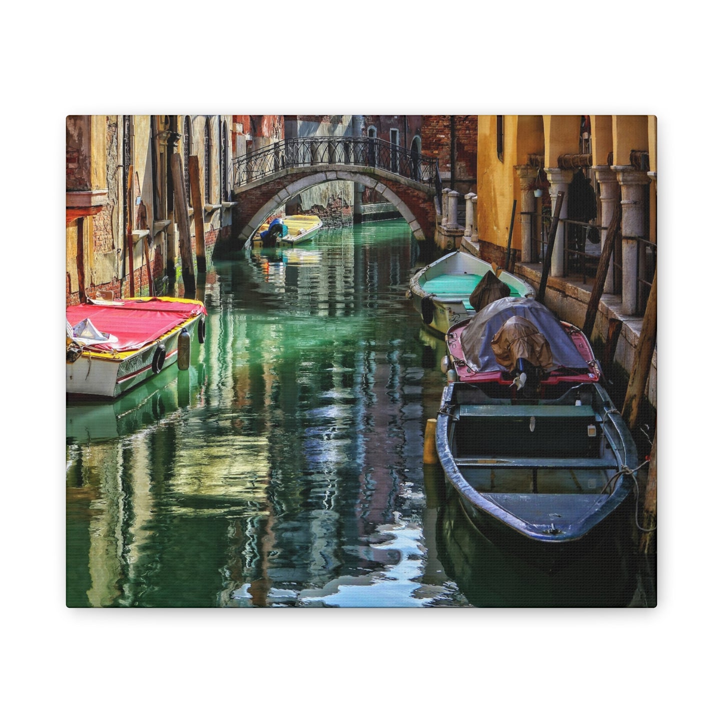 a-Venice Canal 1 - Canvas Stretched, 0.75"