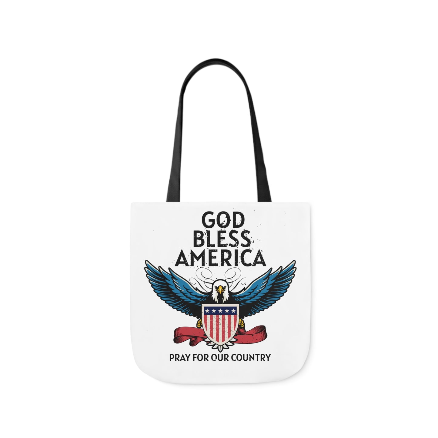 God Bless - Canvas Tote Bag, 5-Color Straps Mother's Day - Father's Day