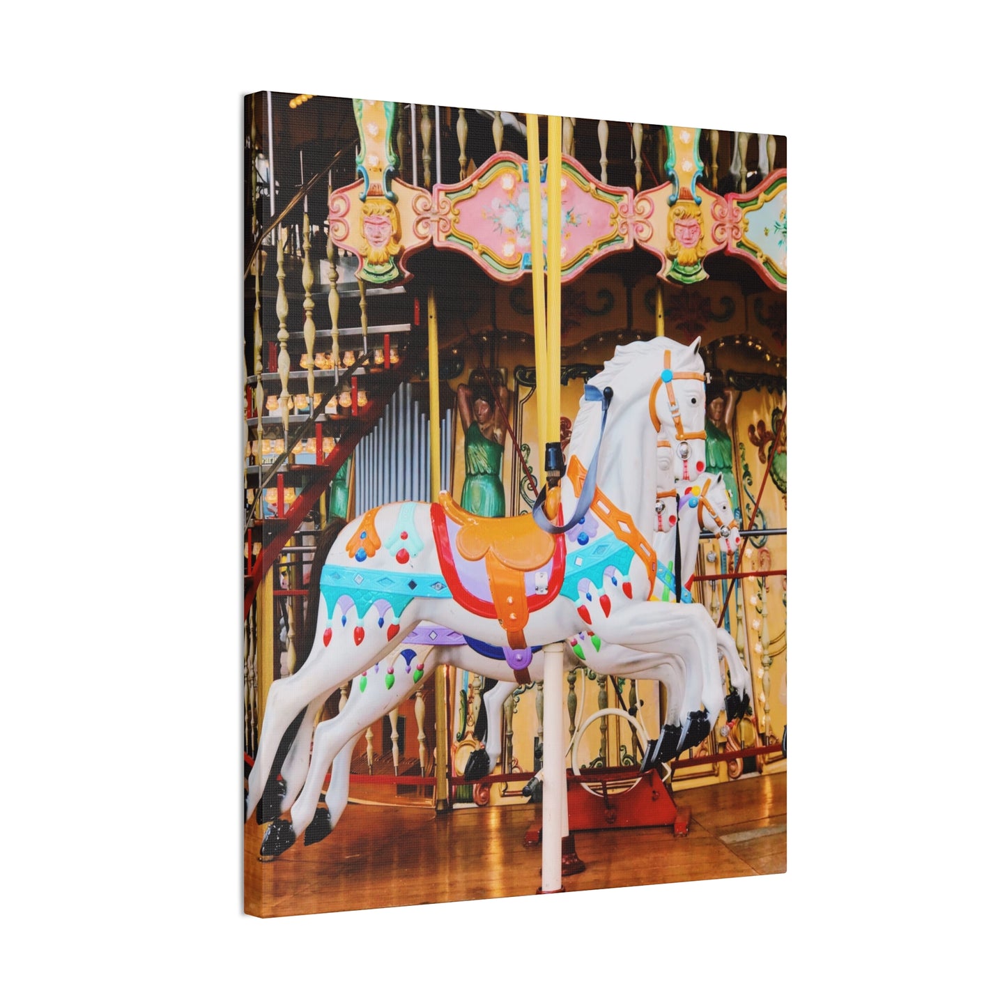 Carousel Horses - Canvas Stretched, 0.75"