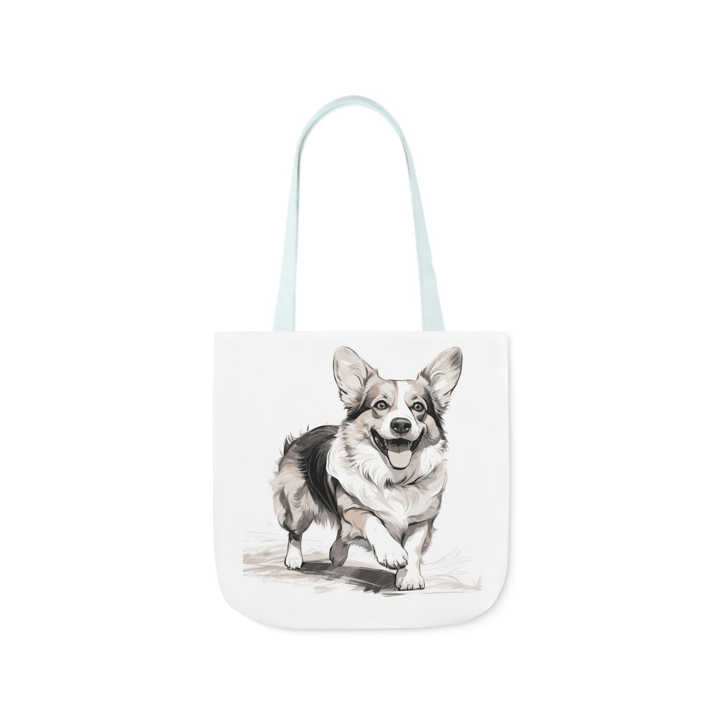 Corgi 2 - Canvas Tote Bag, 5-Color Straps