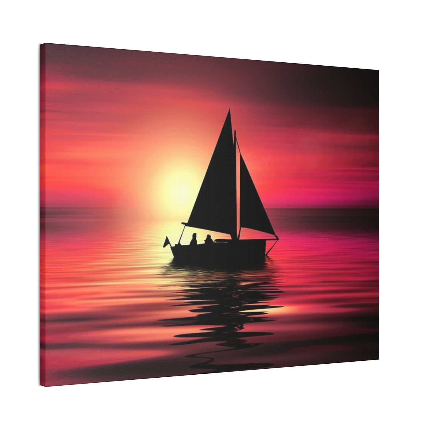 Sailing at Sunset - Canvas Stretched, 0.75"