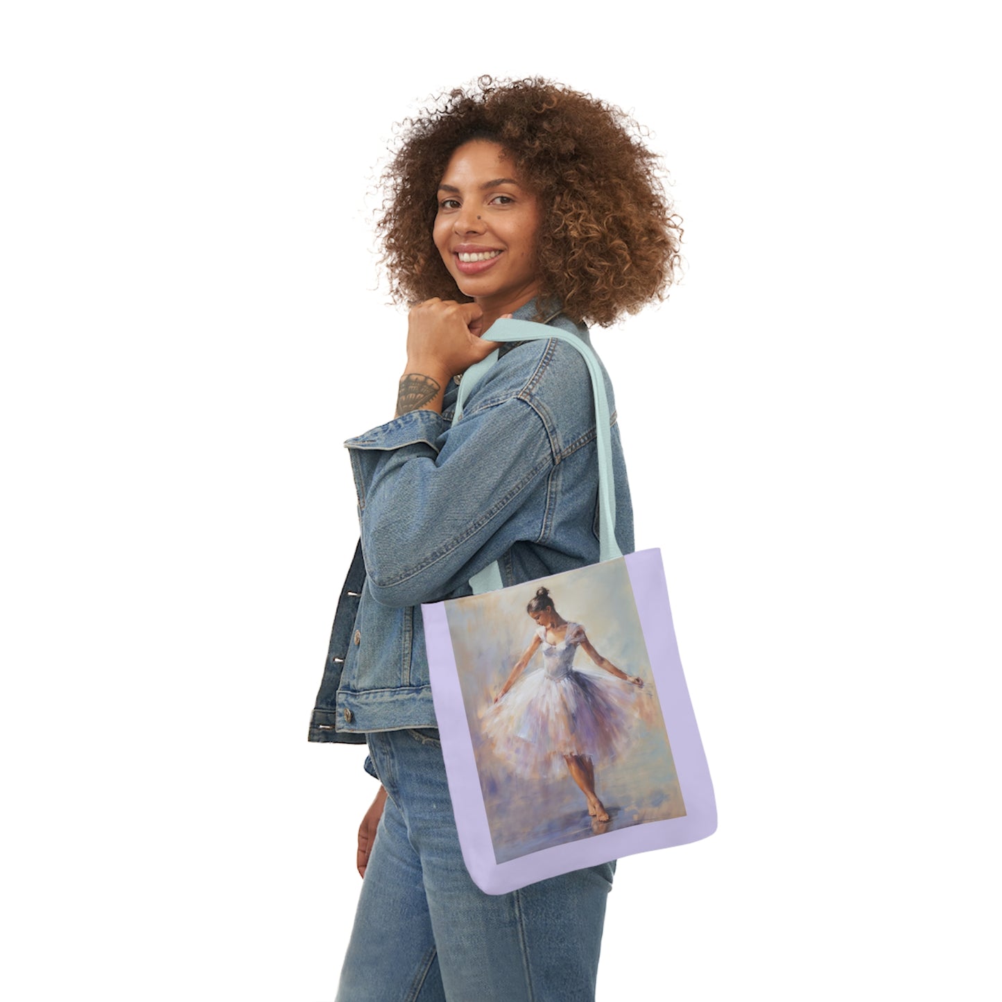 Dancer - Canvas Tote Bag, 5-Color Straps