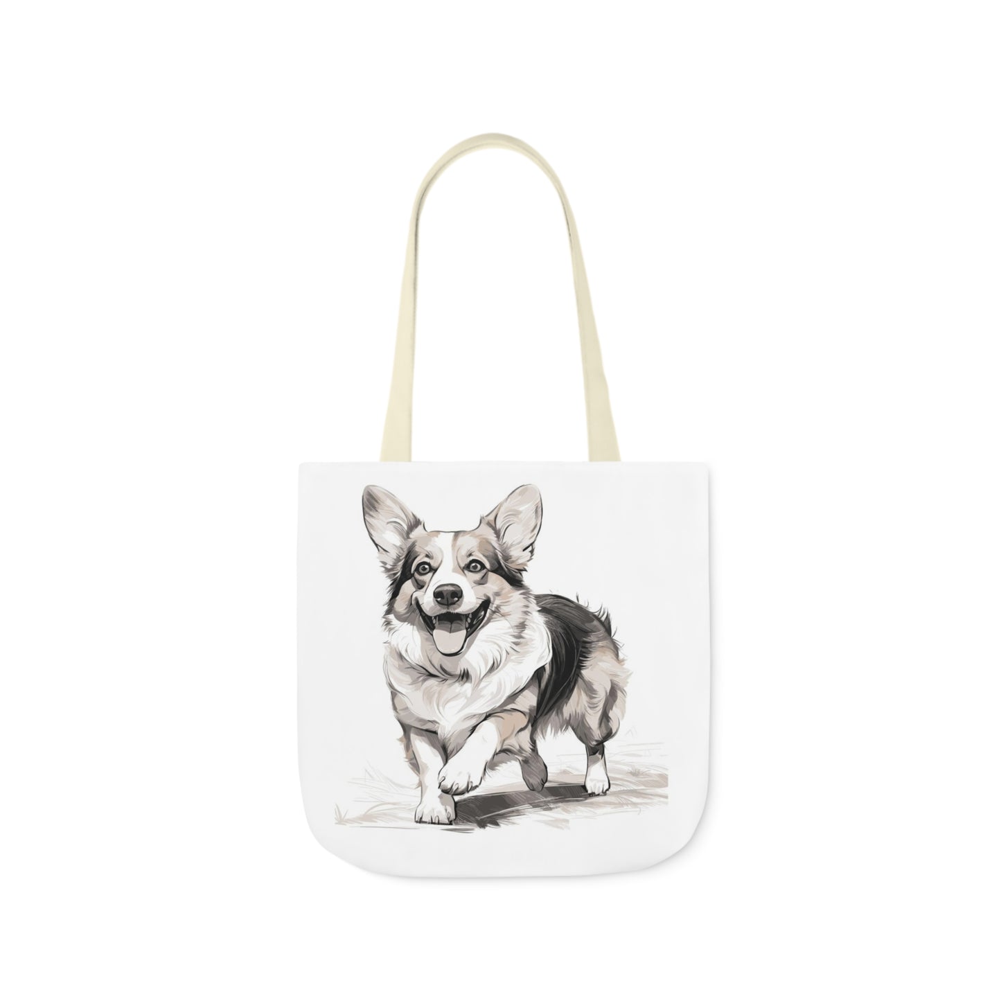 Corgi 2 - Canvas Tote Bag, 5-Color Straps