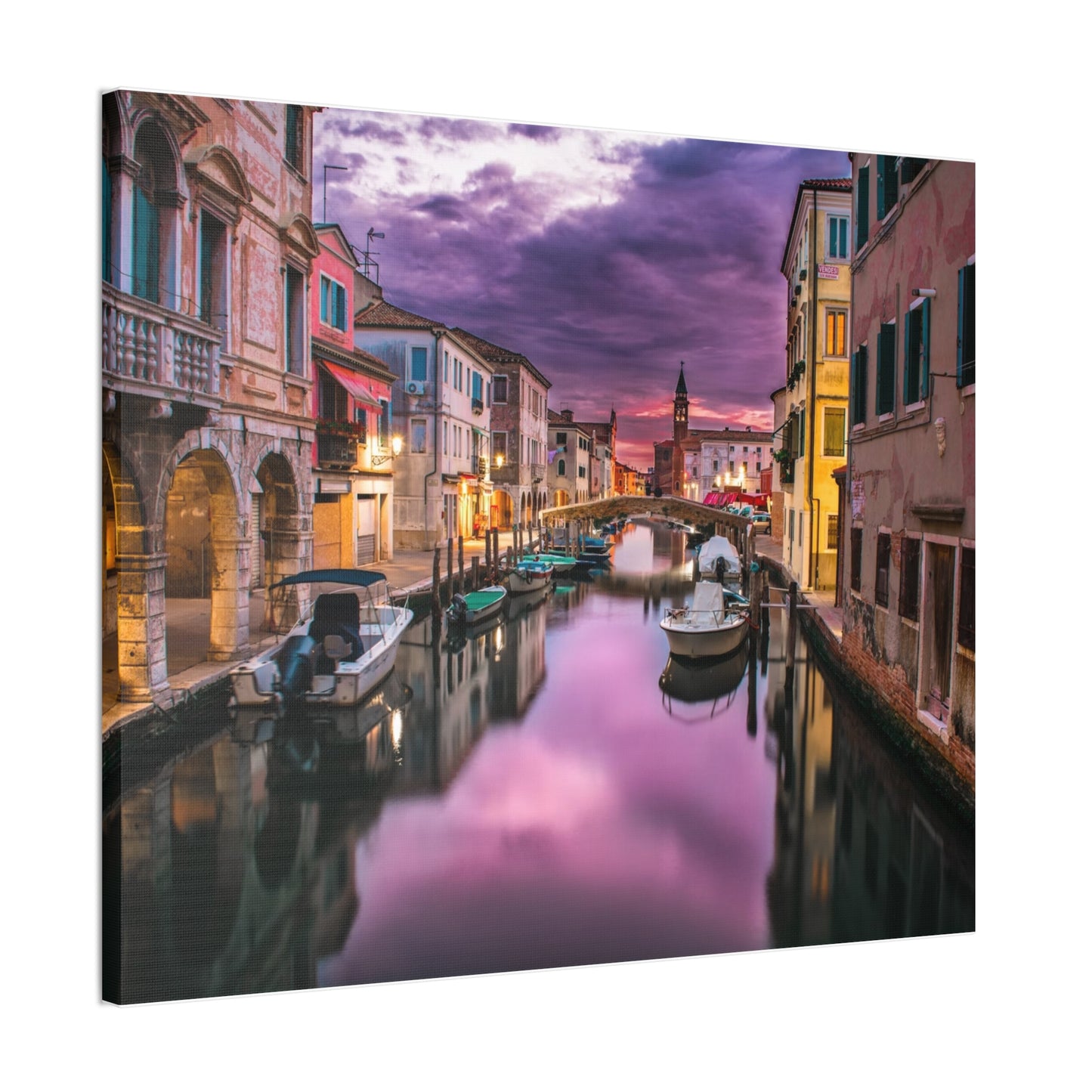 Venice Canal - Canvas Stretched, 0.75"