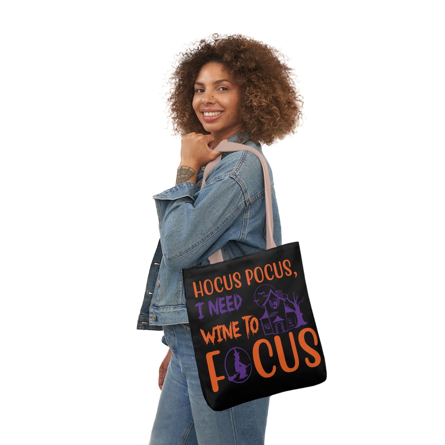 Hocus Pocus - Canvas Tote Bag, 5-Color Straps - Halloween