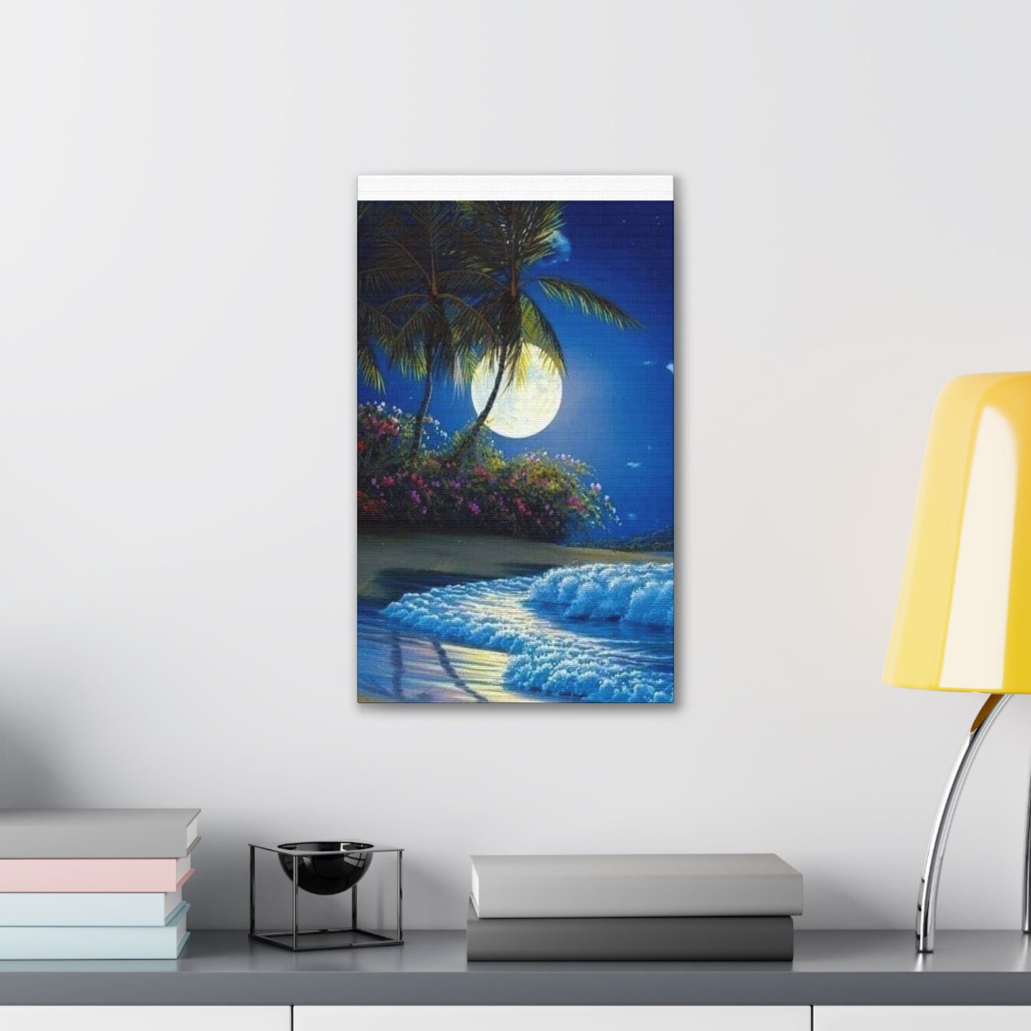 Desert Island Moon Light - Canvas Stretched, 0.75"