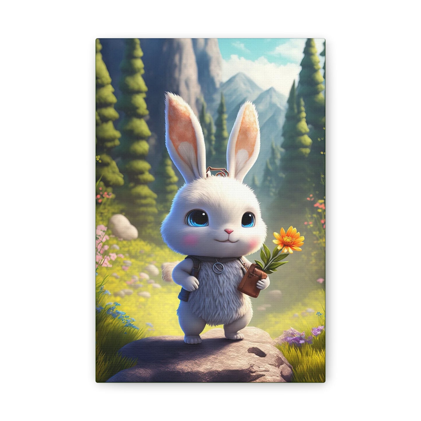 Bunny - Canvas Stretched, 0.75" - Easter