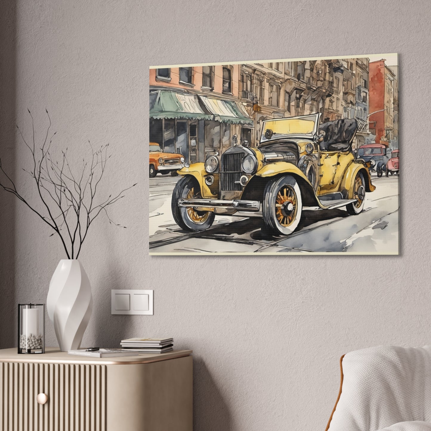 Antique Car - Canvas Stretched, 0.75" - Father's Day