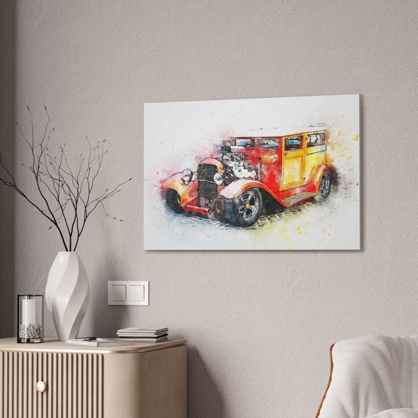 Hot Rod - Canvas Stretched, 0.75" - Father's Day