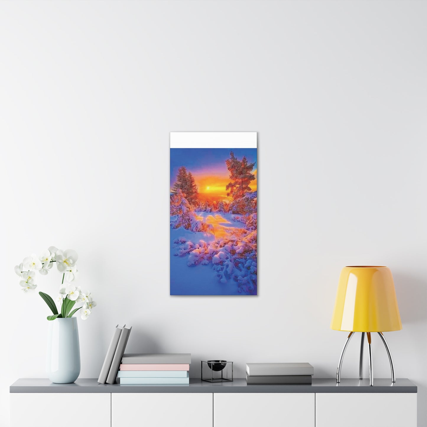 Winter Sunset - Canvas Stretched, 0.75"