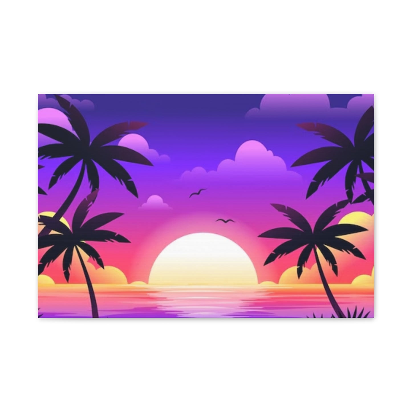 Island Sunset - Canvas Stretched, 0.75"