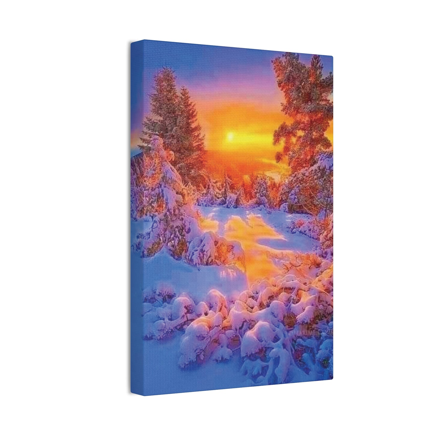 Winter Sunset - Canvas Stretched, 0.75"