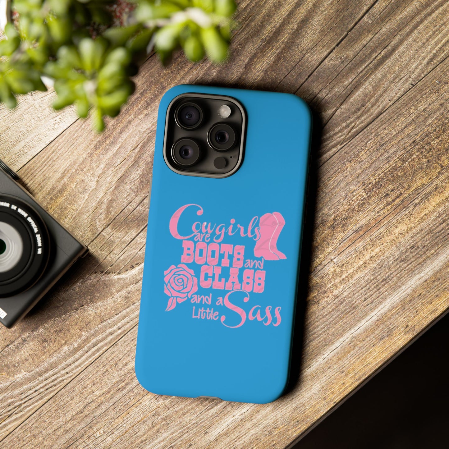 CowGirls are Boots -Tough Whimsical Phone Cases