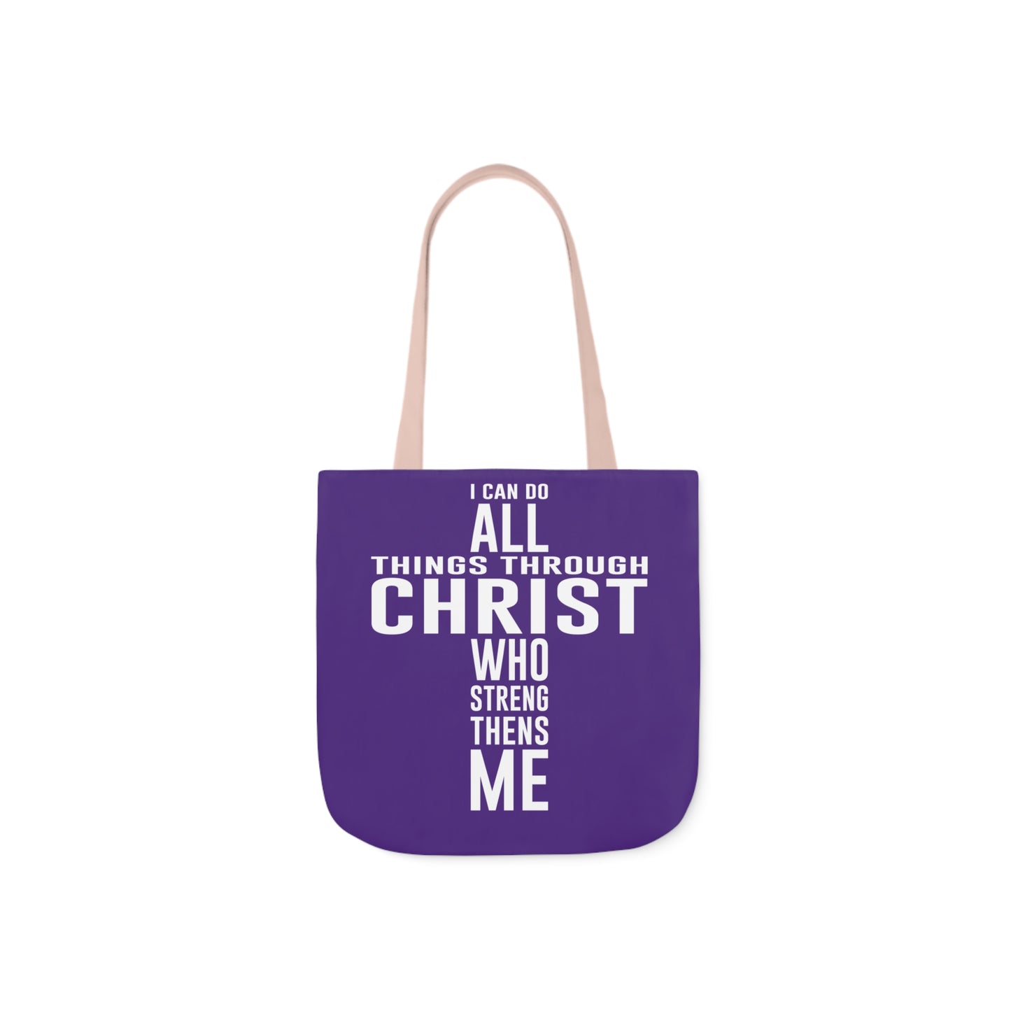 I can do - Canvas Tote Bag, 5-Color Straps - Religious