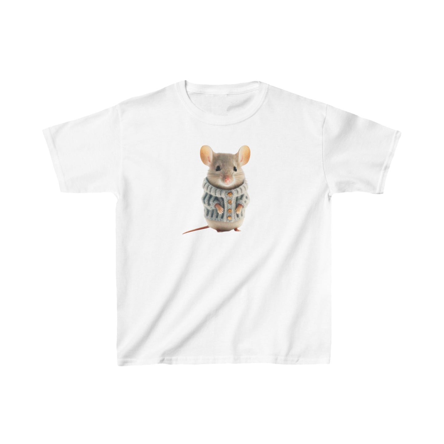 Kids H= Mouse in a Sweater - Heavy Cotton™ T-Shirts