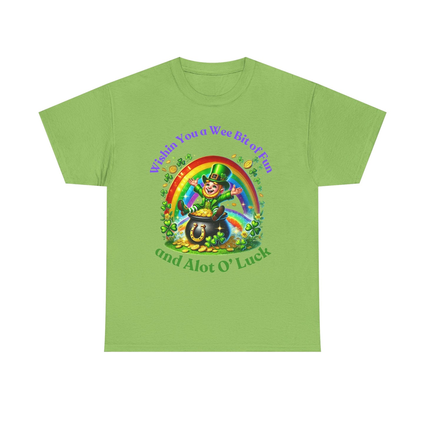 Wee Bit of Luck - Unisex Heavy Cotton Tee - St. Patrick's Day