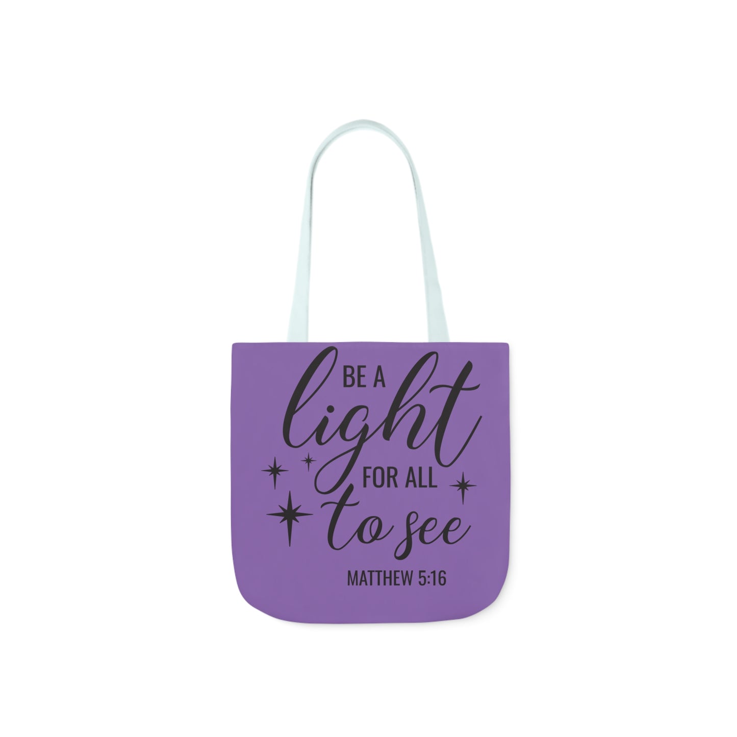 Be a light - Canvas Tote Bag, 5-Color Straps - Religion