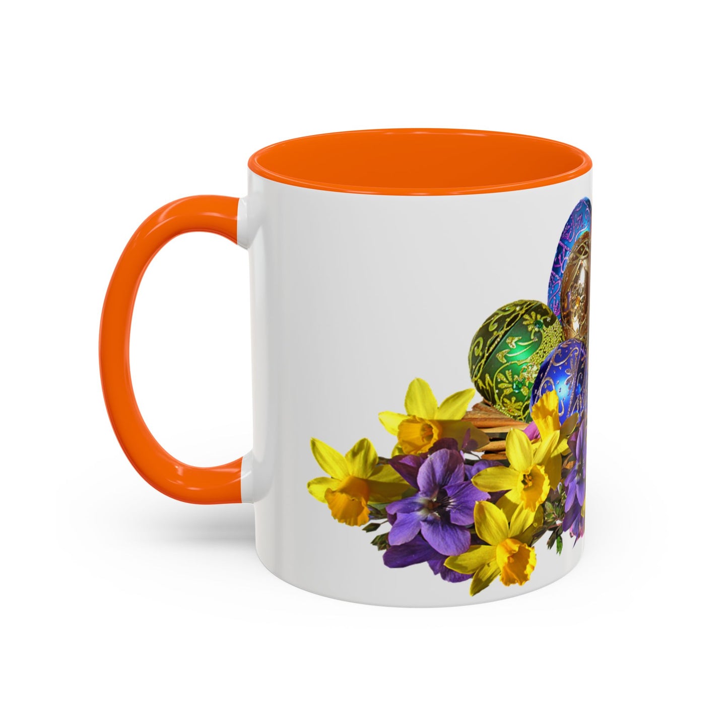 Easter Eggs - Accent Coffee Mug (11, 15oz) - Easter