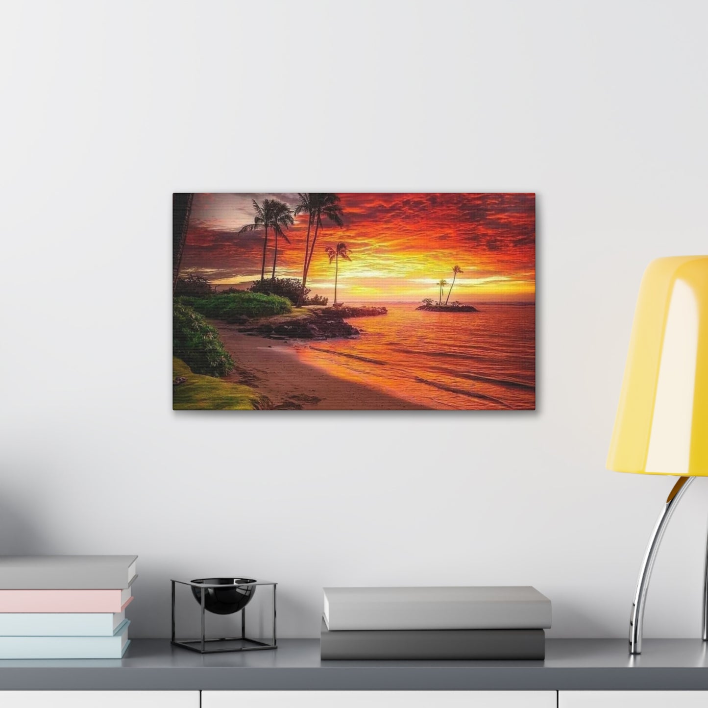 Sunset Island - Canvas Stretched, 0.75"