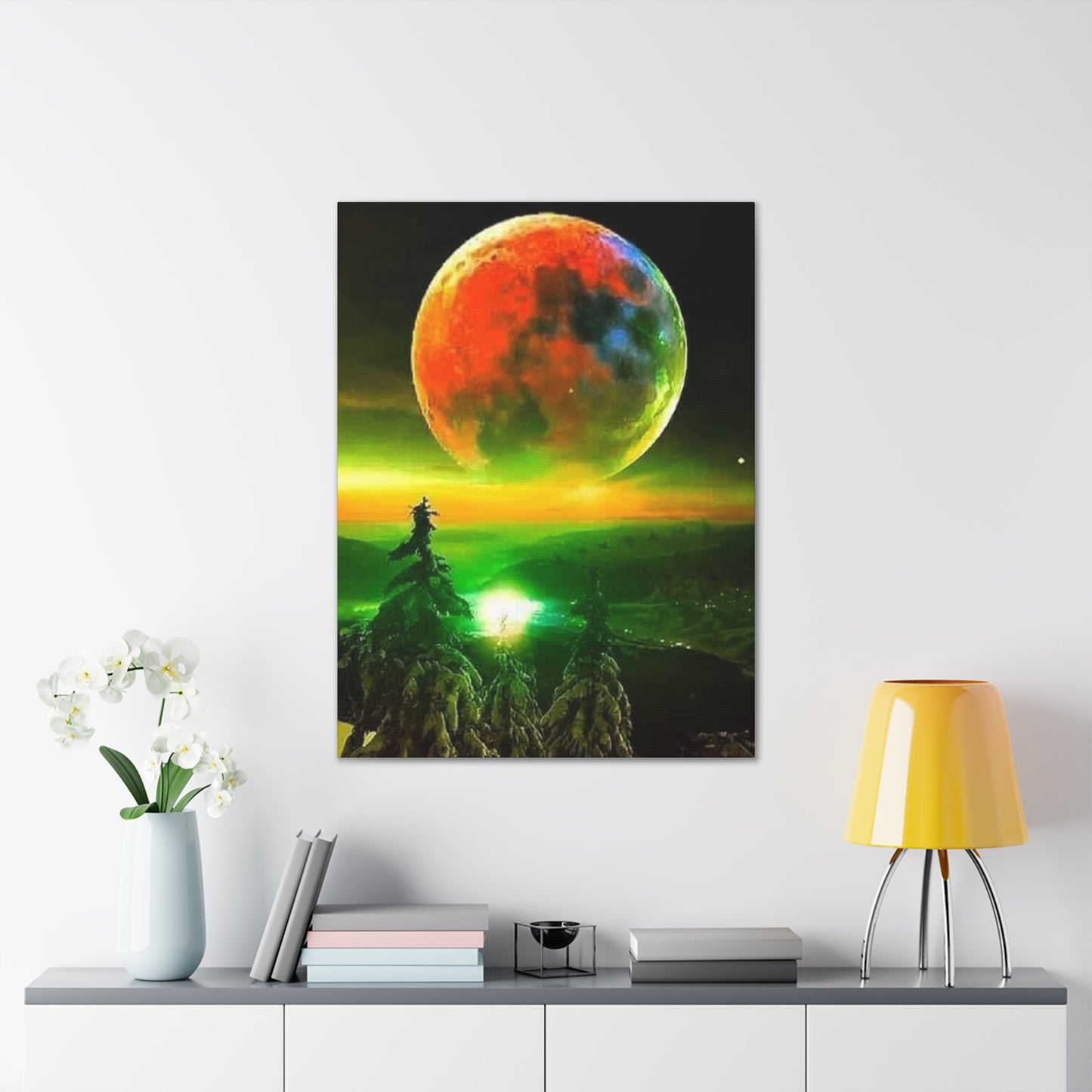 Harvest Moon - Canvas Stretched, 0.75"