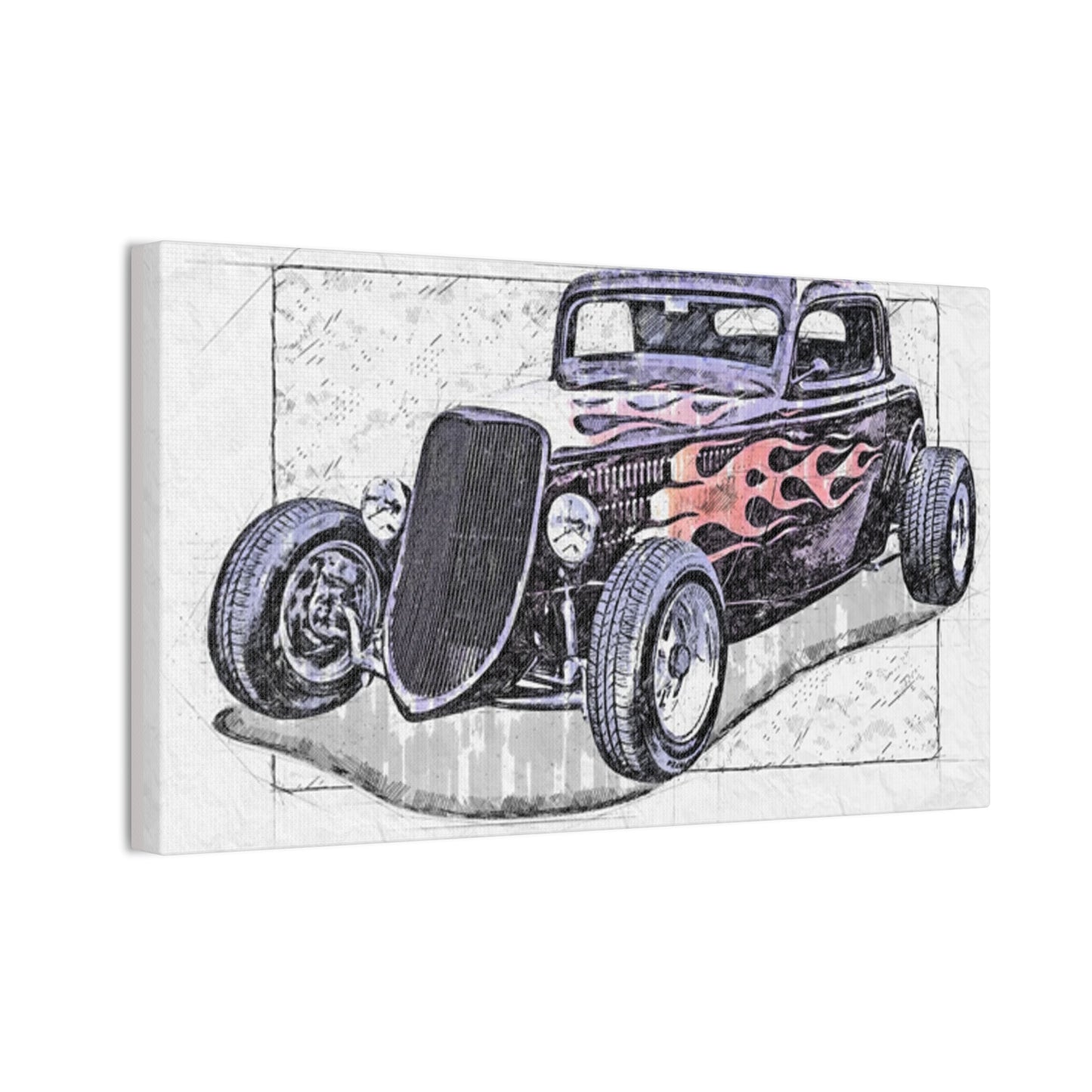 Hot Rod 1 - Canvas Stretched, 0.75" - Father's Day