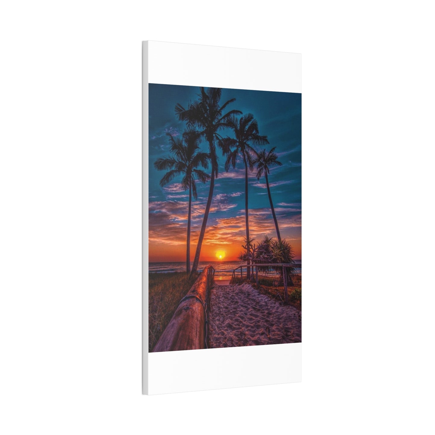 Sunset Palms - Canvas Stretched, 0.75"